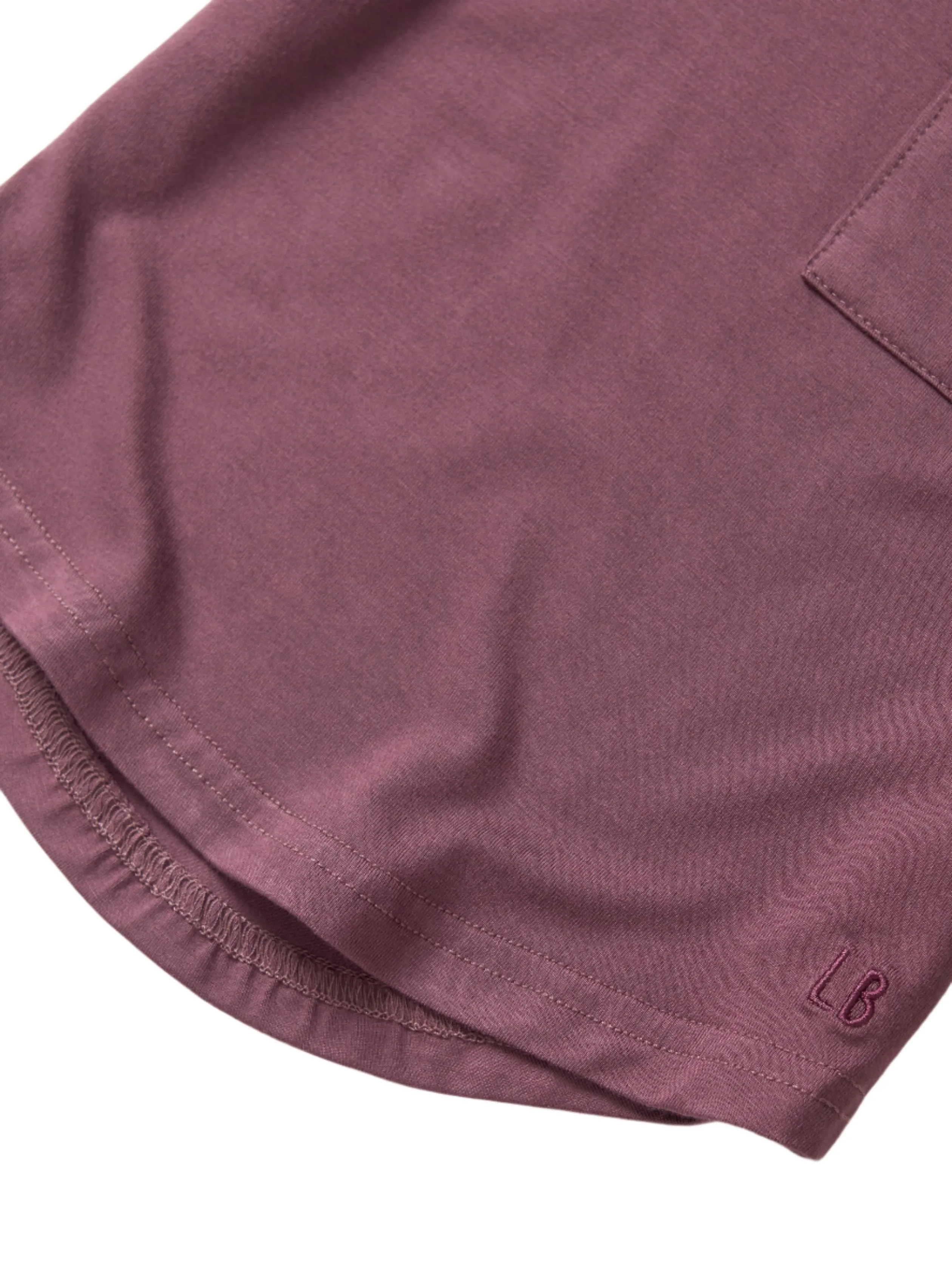 Bamboo Pocket Tee - Huckleberry