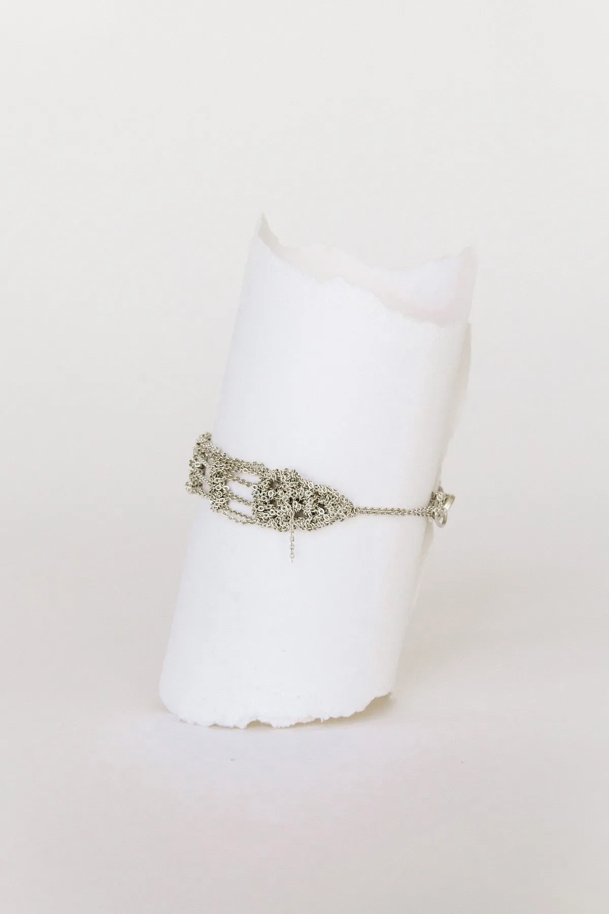 Bare Frame Bracelet, Silver