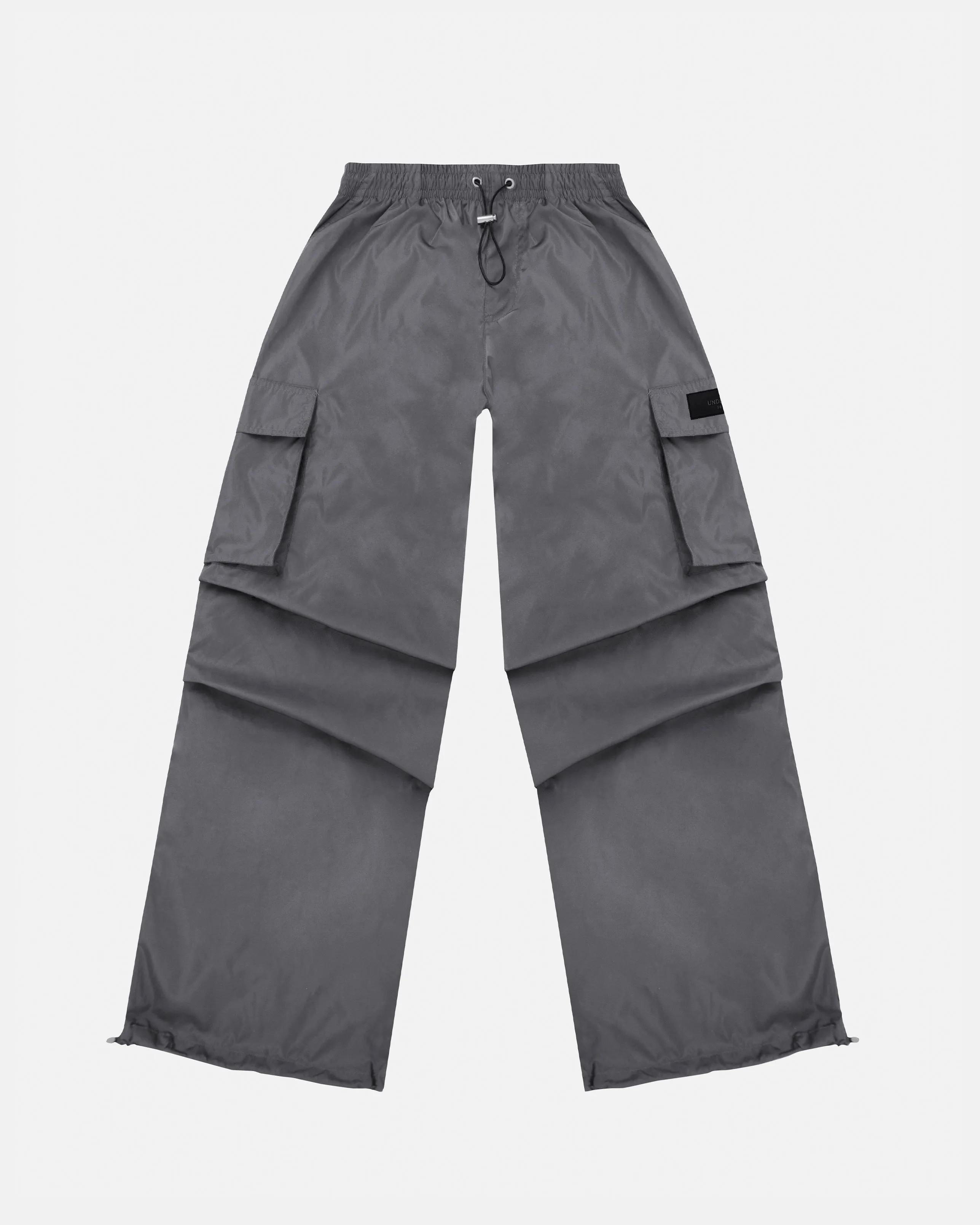 Basics Parachute Cargo Pants Gray