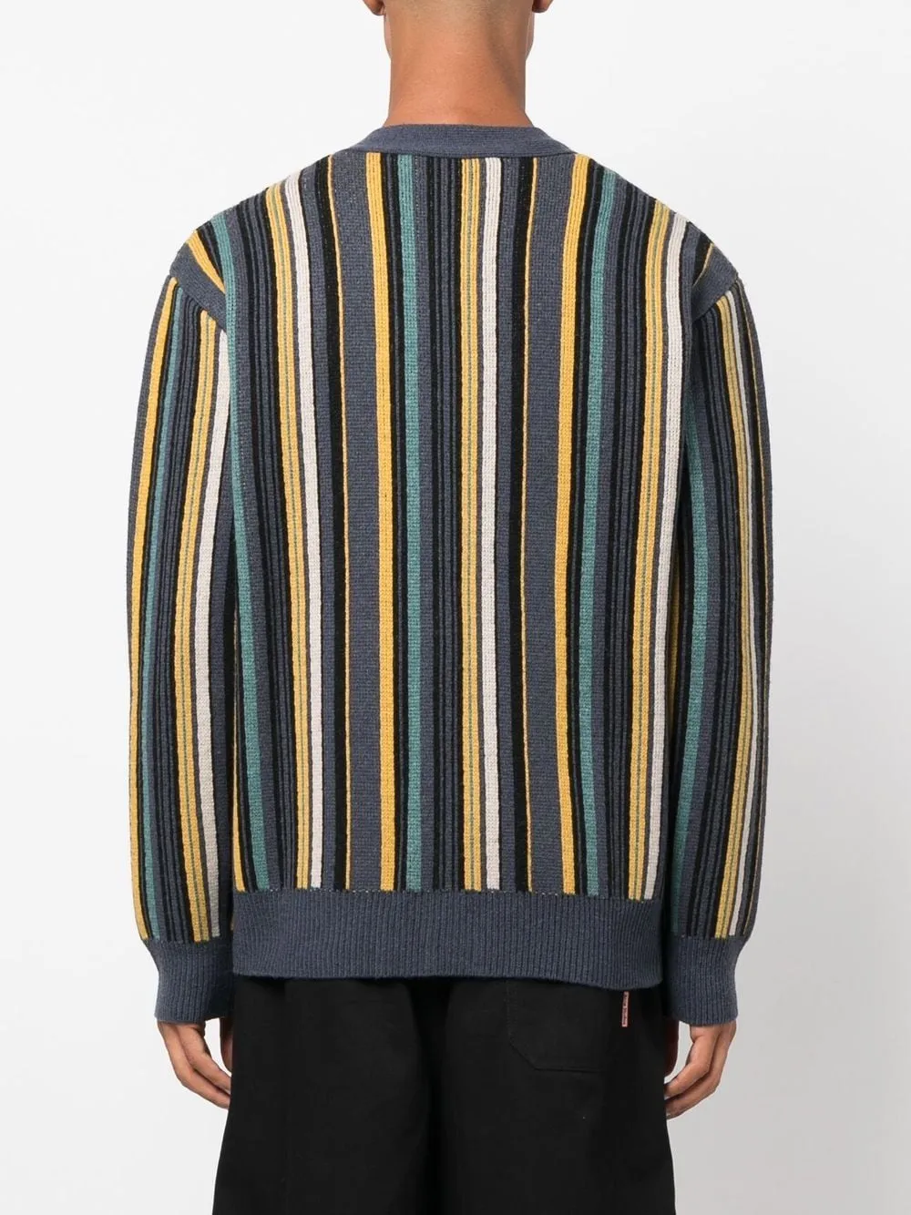 Basquiat Stripe Wool Cardigan