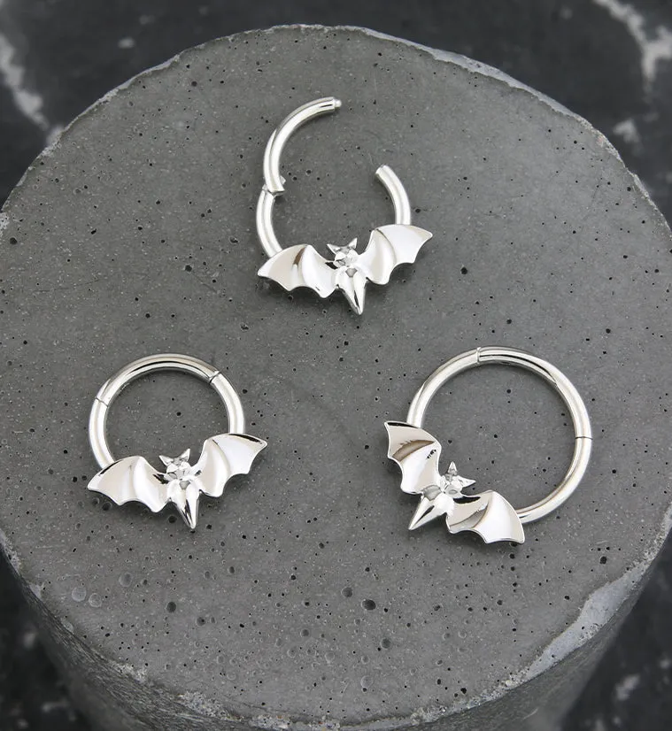 Bat Stainless Steel Hinged Segment Ring