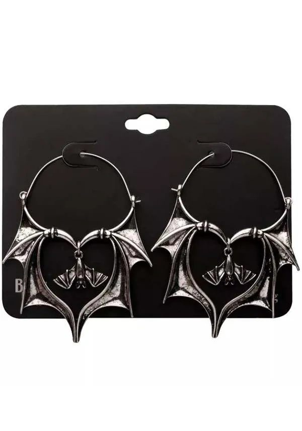 Batty Love | PLUG HOOP EARRINGS