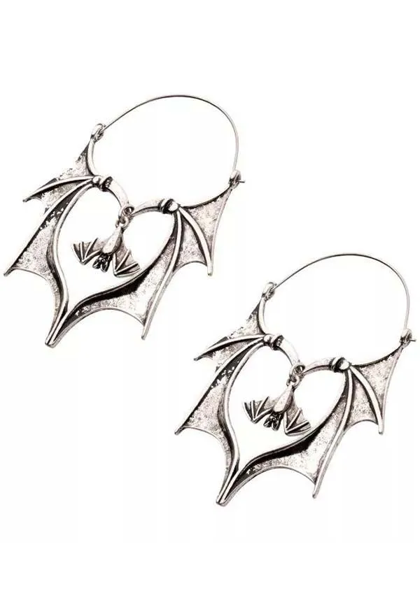 Batty Love | PLUG HOOP EARRINGS