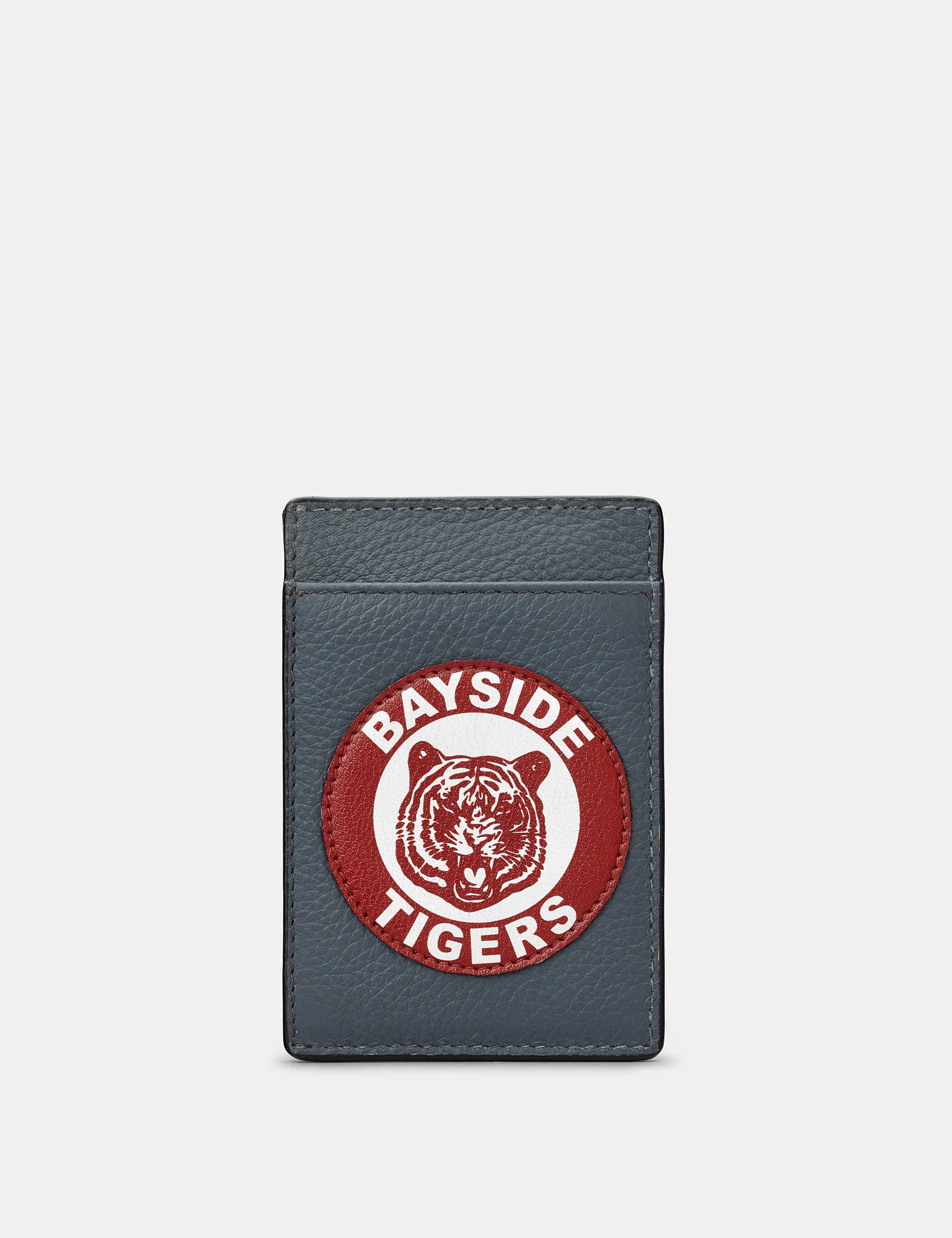 Bayside Tigers Grey Leather Compact Card Holder