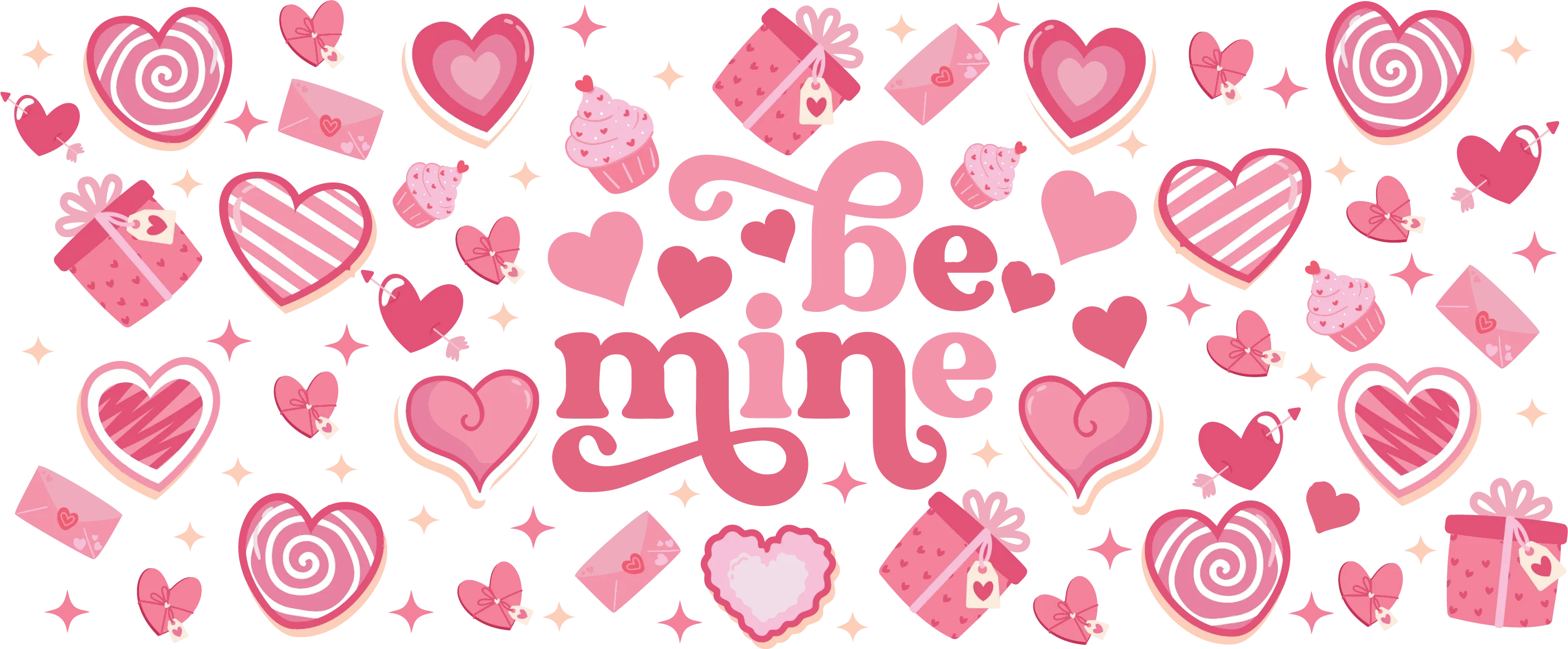 Be Mine UV Transfer for 16 oz Glass Can