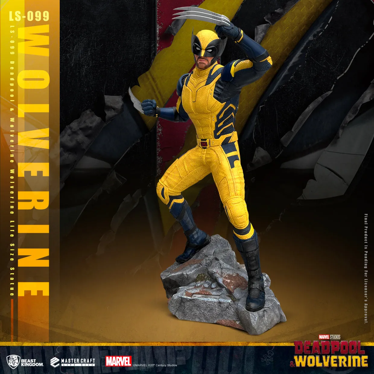 Beast Kingdom LS-099 Deadpool & Wolverine Wolverine Life Size Statue