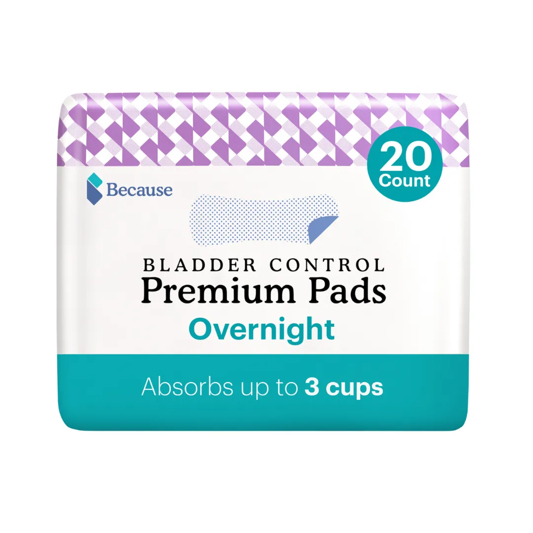 Because Premium Pads for Women (Overnight)