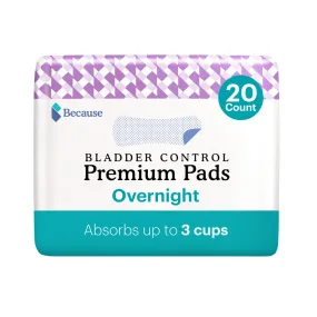 Because Premium Pads for Women (Overnight)