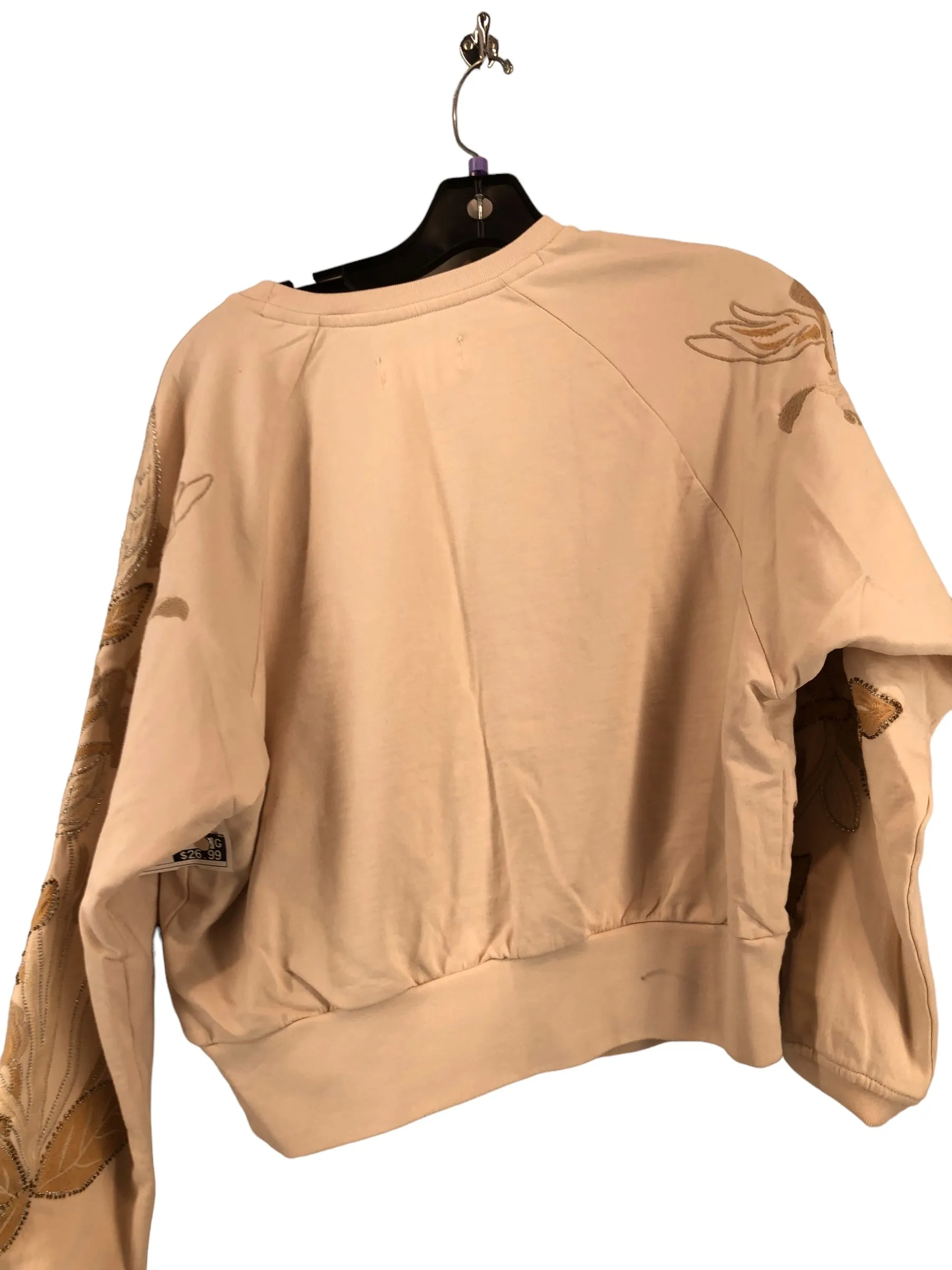 Beige Sweatshirt Collar Anthropologie, Size Xxs