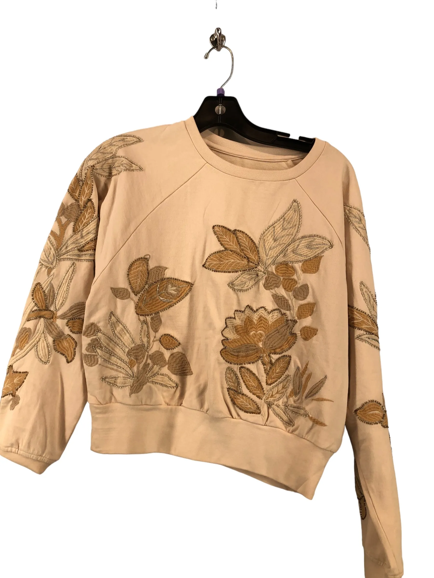 Beige Sweatshirt Collar Anthropologie, Size Xxs