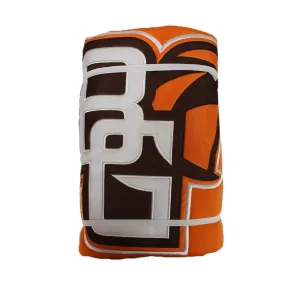 BGSU Embroidered Orange Sweatshirt Blanket