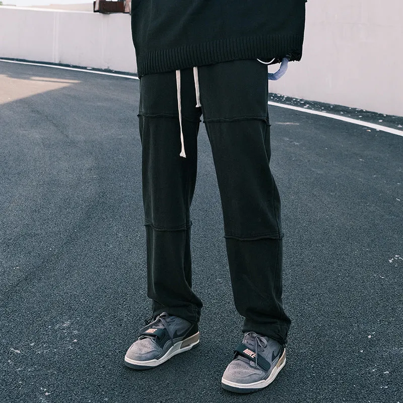 Black Loose Athleisure Trousers