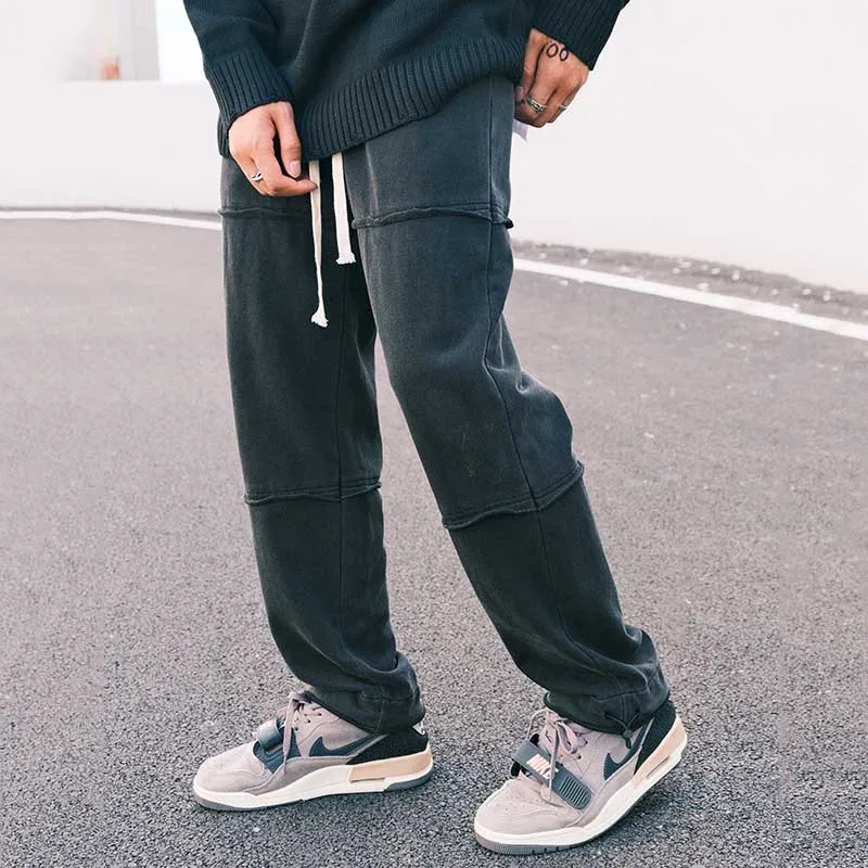 Black Loose Athleisure Trousers