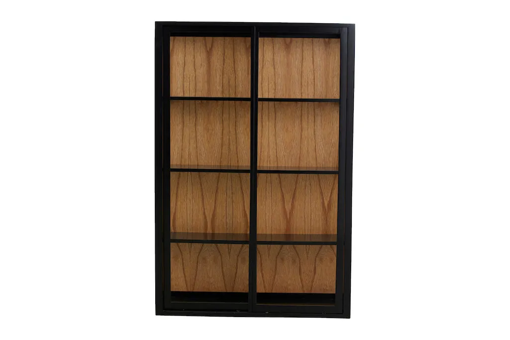 Black Mahogany Wall Cabinet.