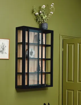 Black Mahogany Wall Cabinet.