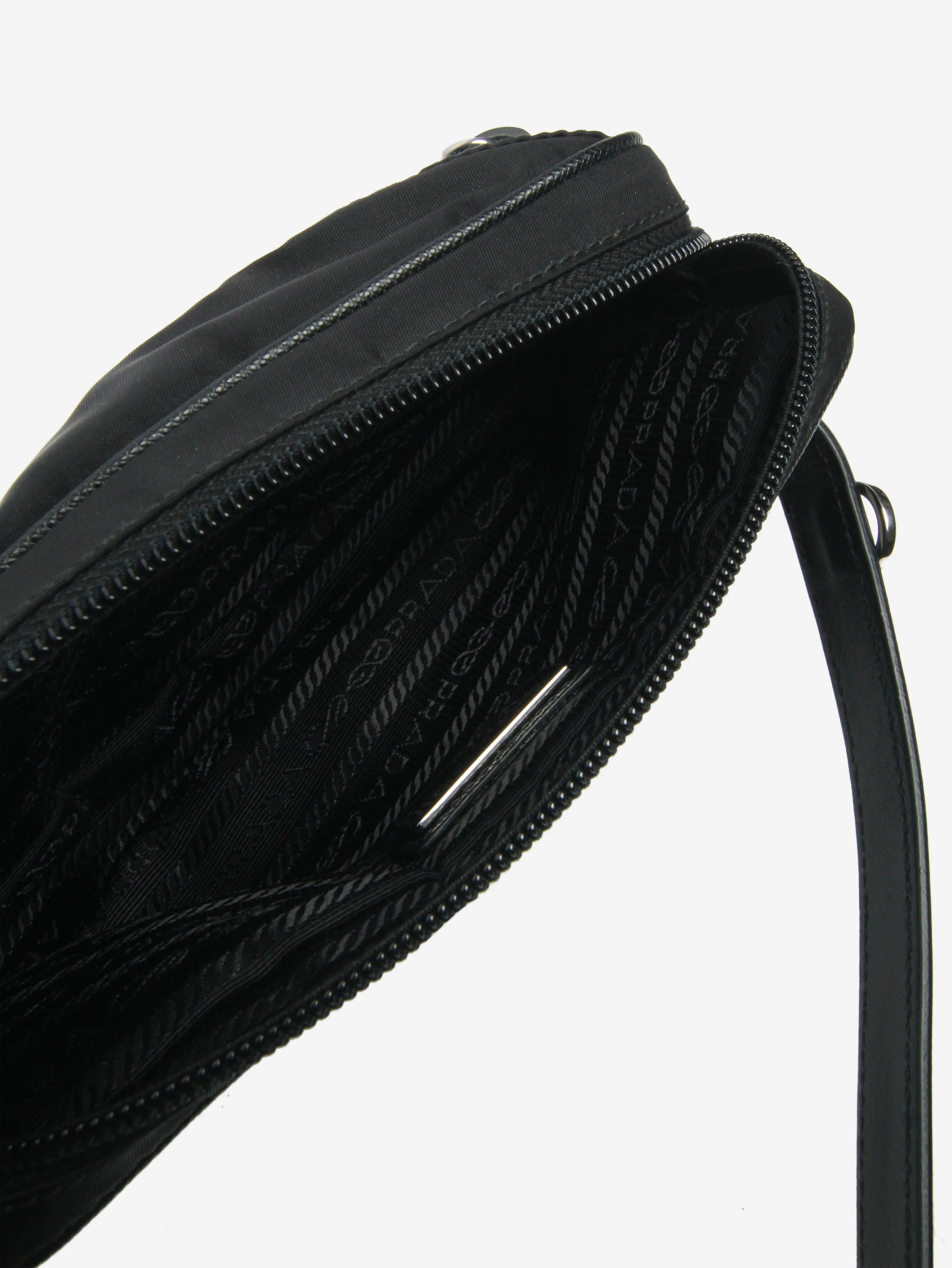 Black Nylon belt bag