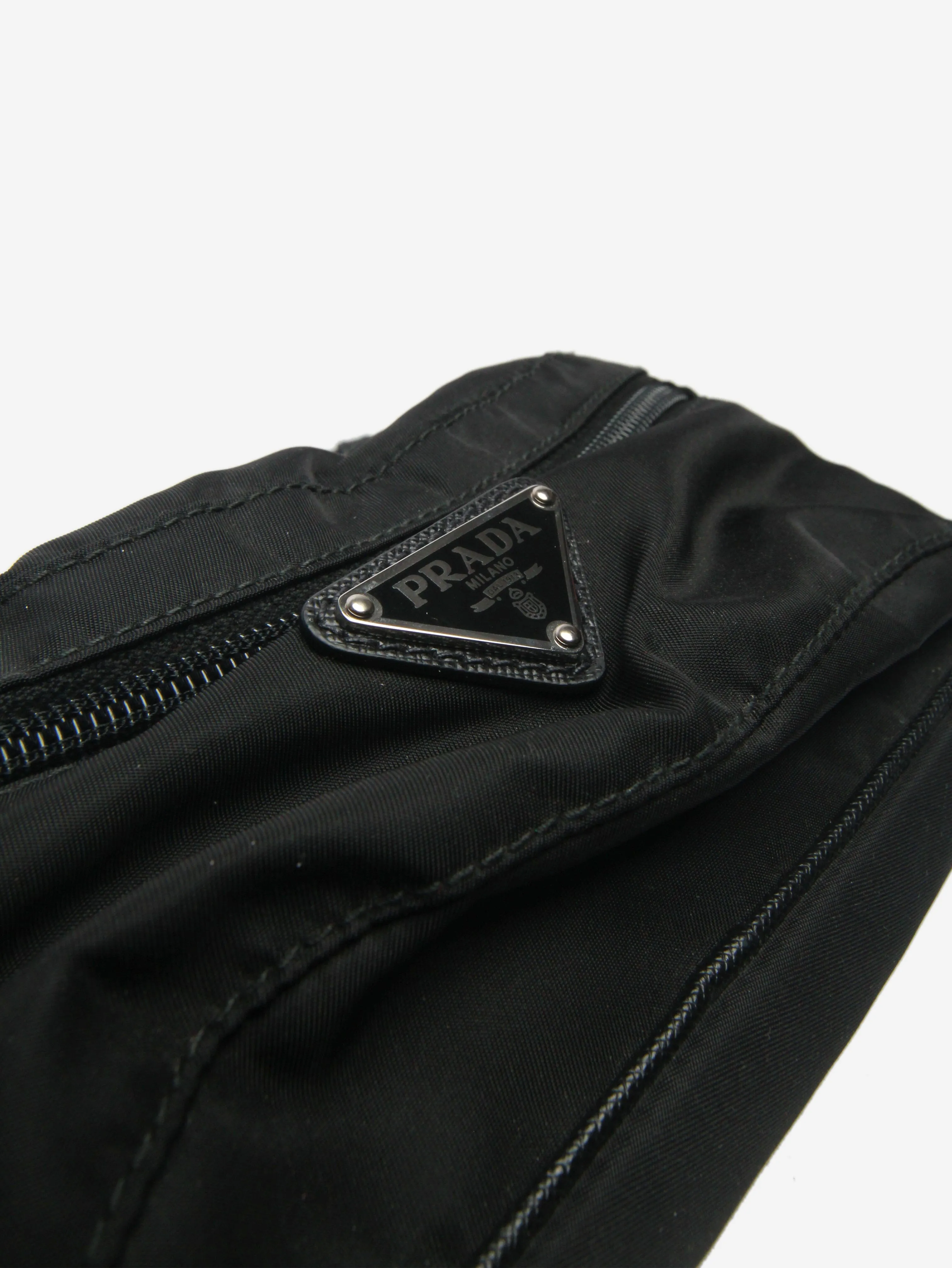 Black Nylon belt bag