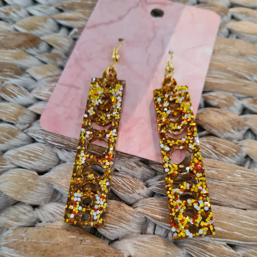 Bling Resin Handcrafted Earrings