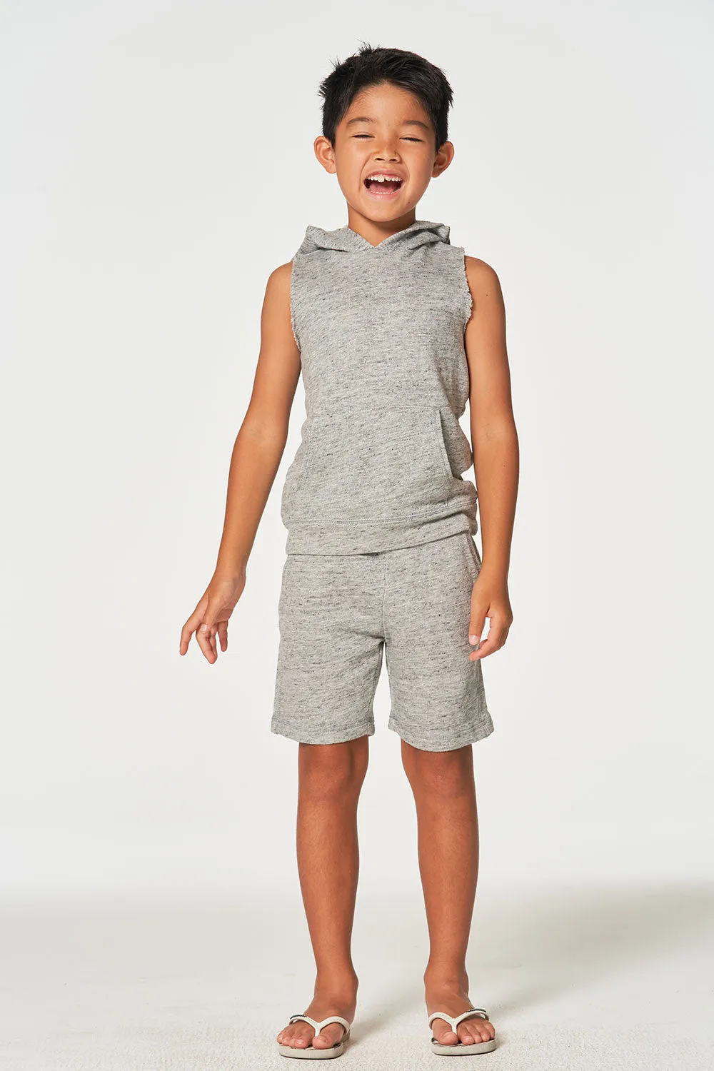 Boys Linen French Terry Beach Shorts