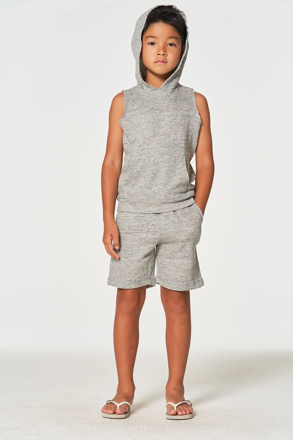 Boys Linen French Terry Beach Shorts