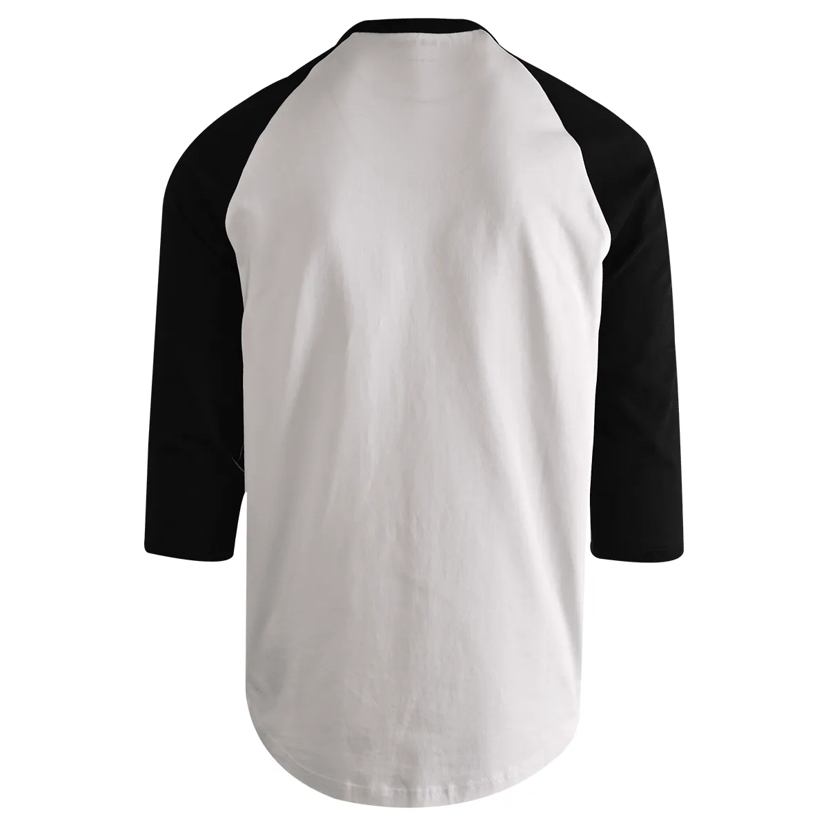 Branded  Men's T-Shirt Bright White Colorblocked Staple 3/4 Raglan (S29)