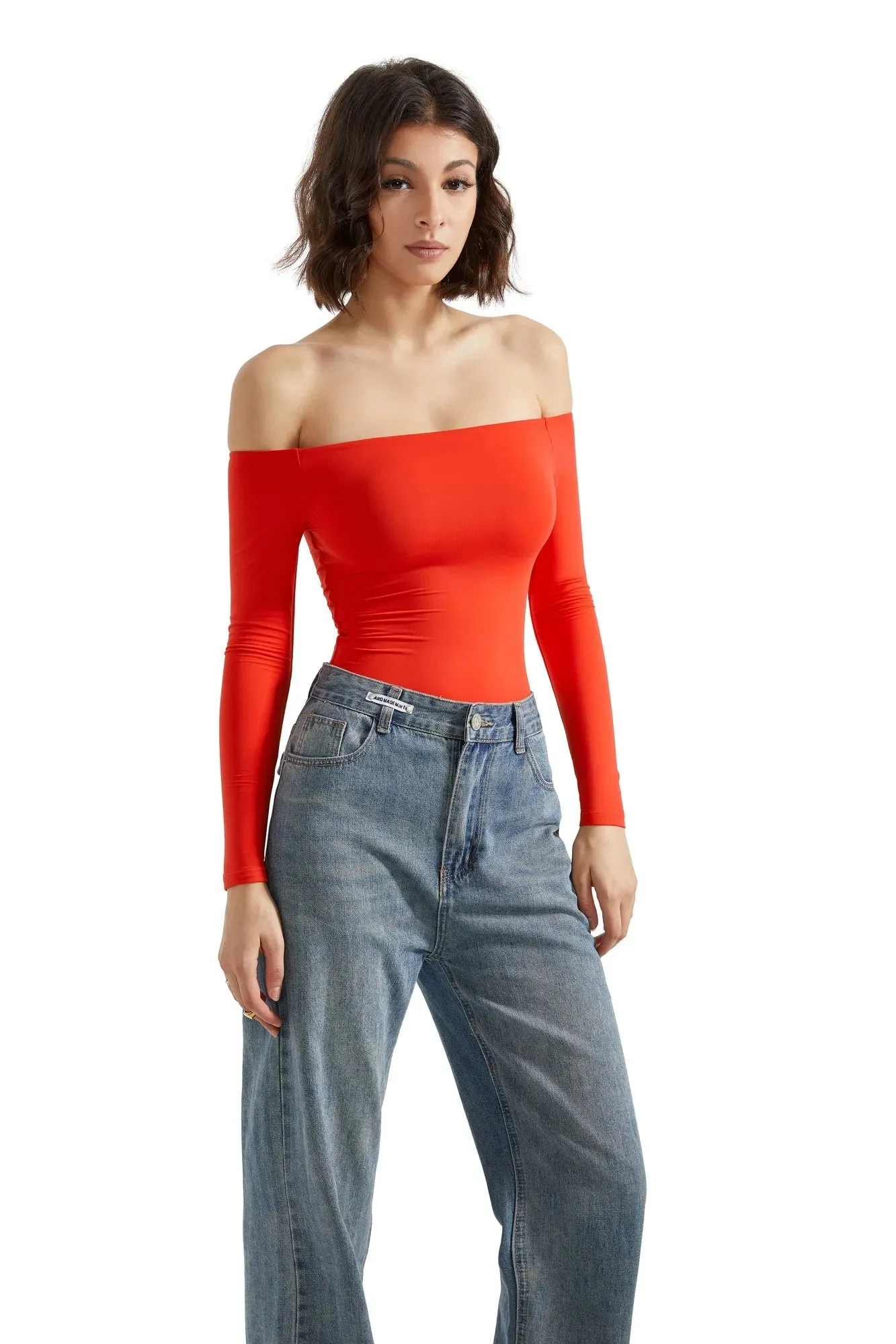 Buttery Soft Off Shoulder Bodysuit - Long Sleeve