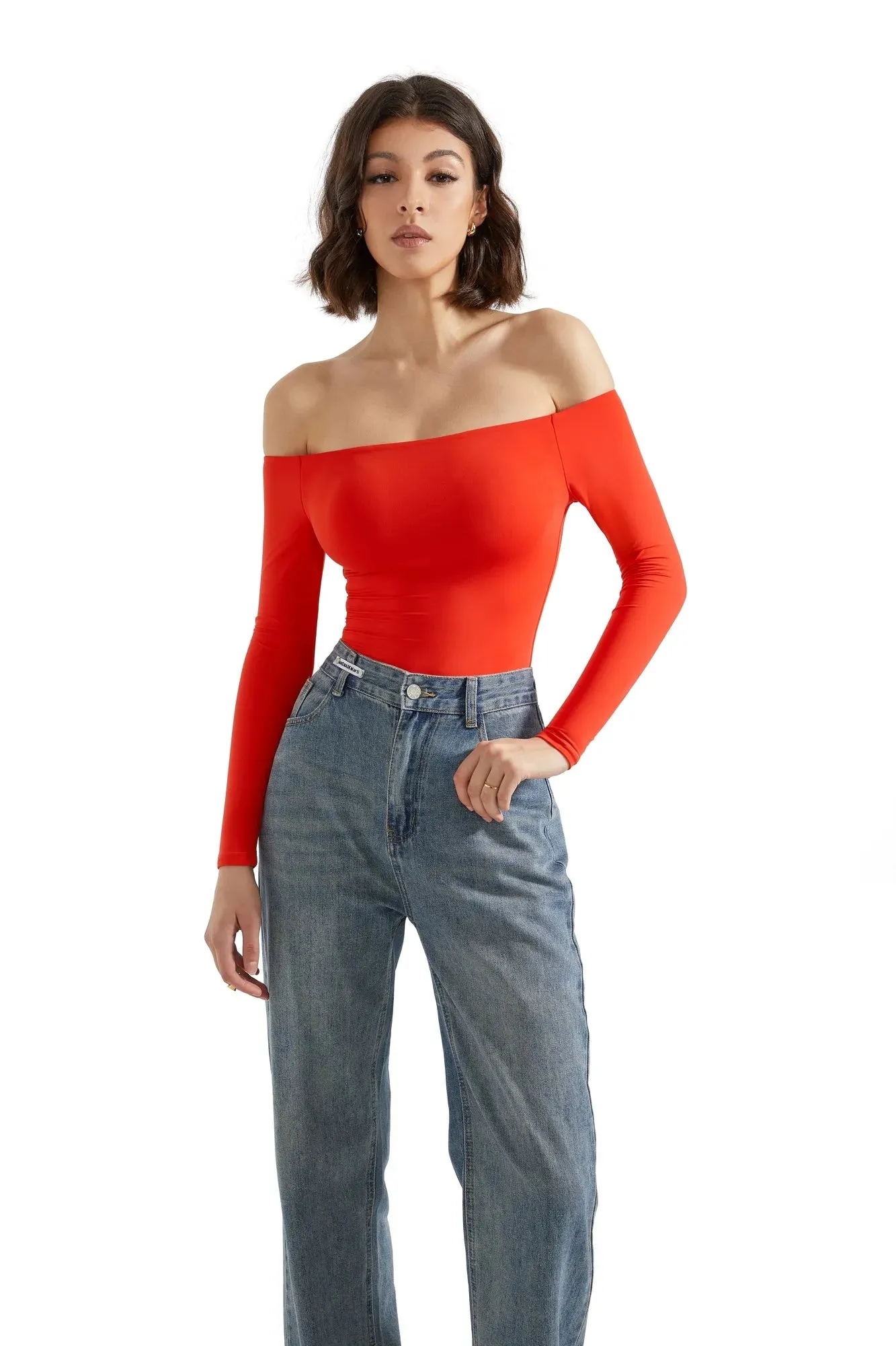 Buttery Soft Off Shoulder Bodysuit - Long Sleeve