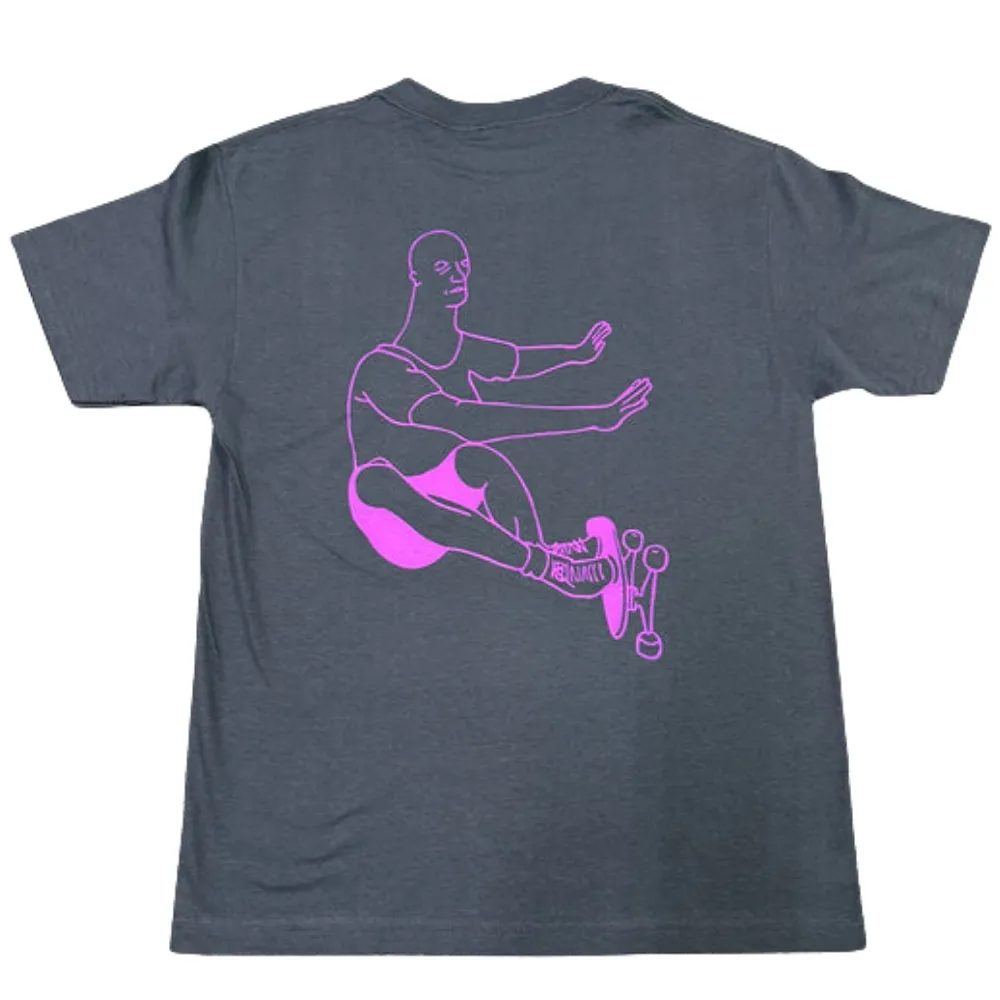 Camiseta Couch Wallride Screen Printed Graphic Grey