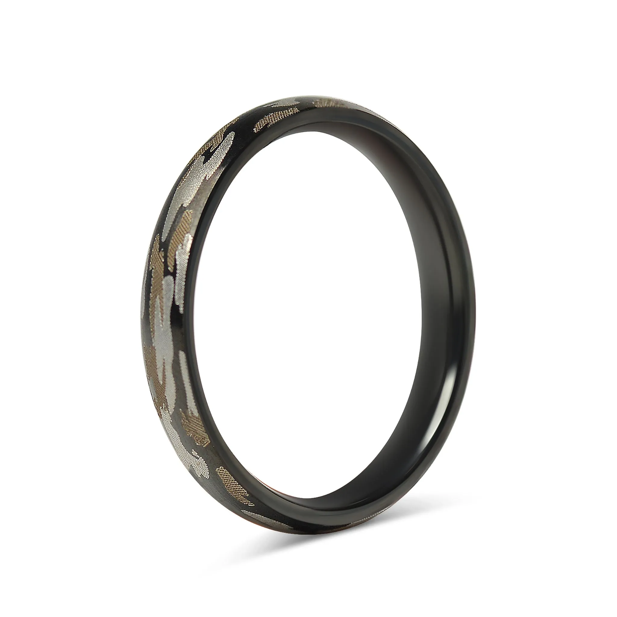 Camouflage Stainless Steel Blank Ring / CFR7017