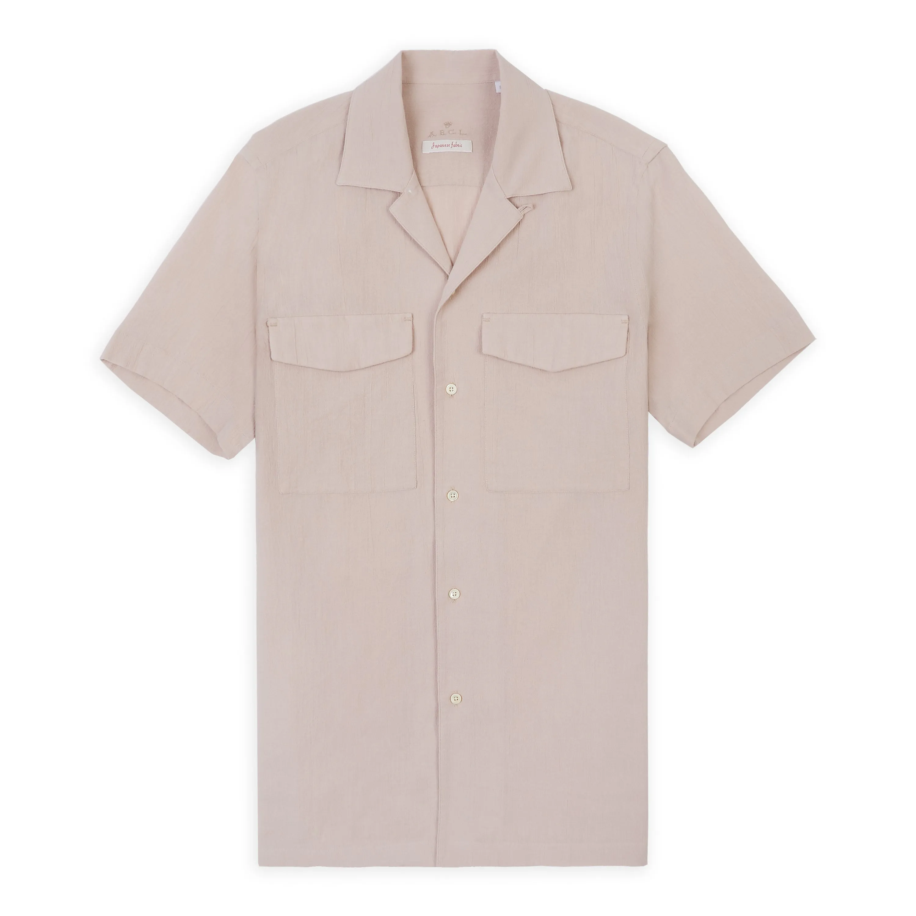 Camp Collar Short Sleeve Shirt - Dusk Pink