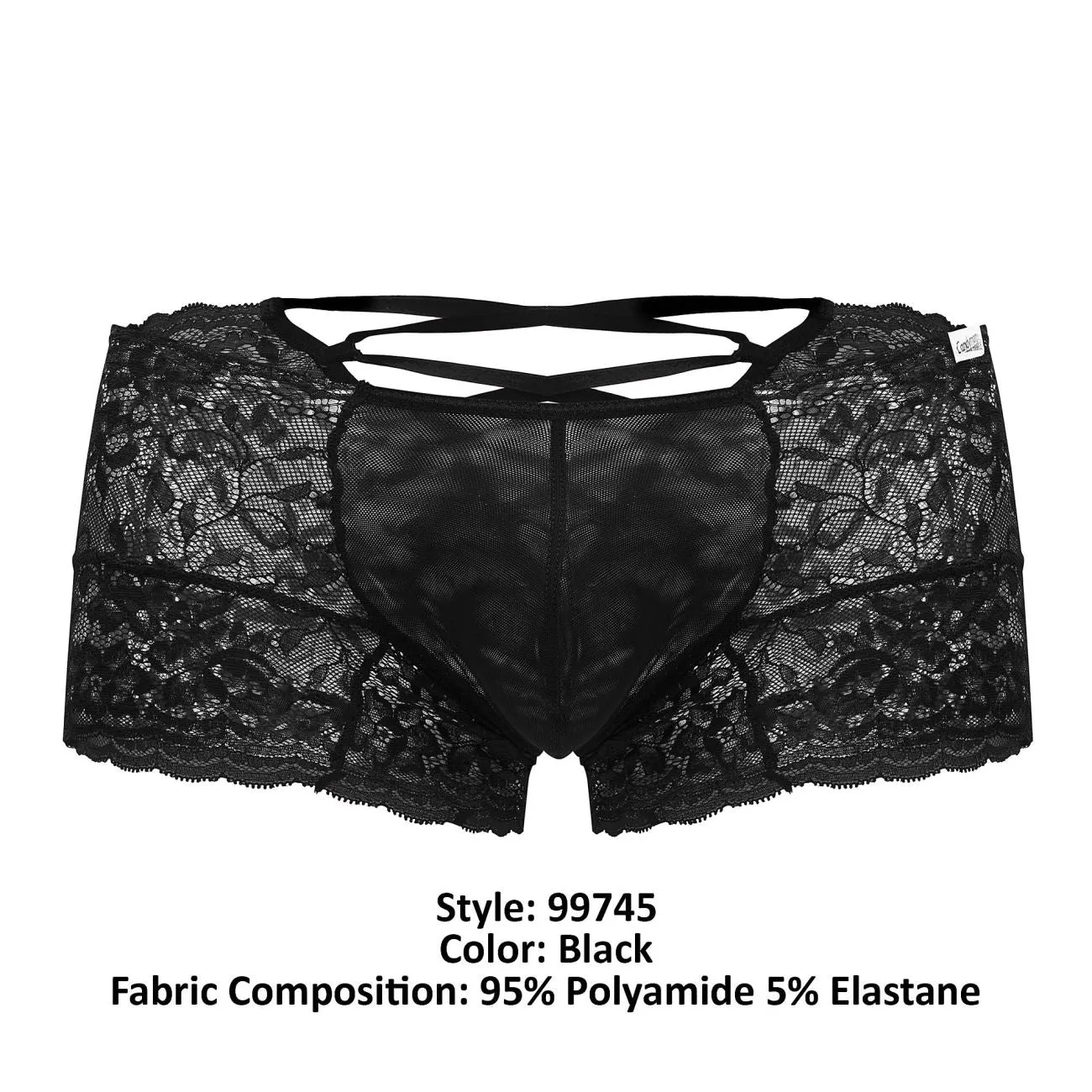 CandyMan 99745 Lace Trunks Color Black