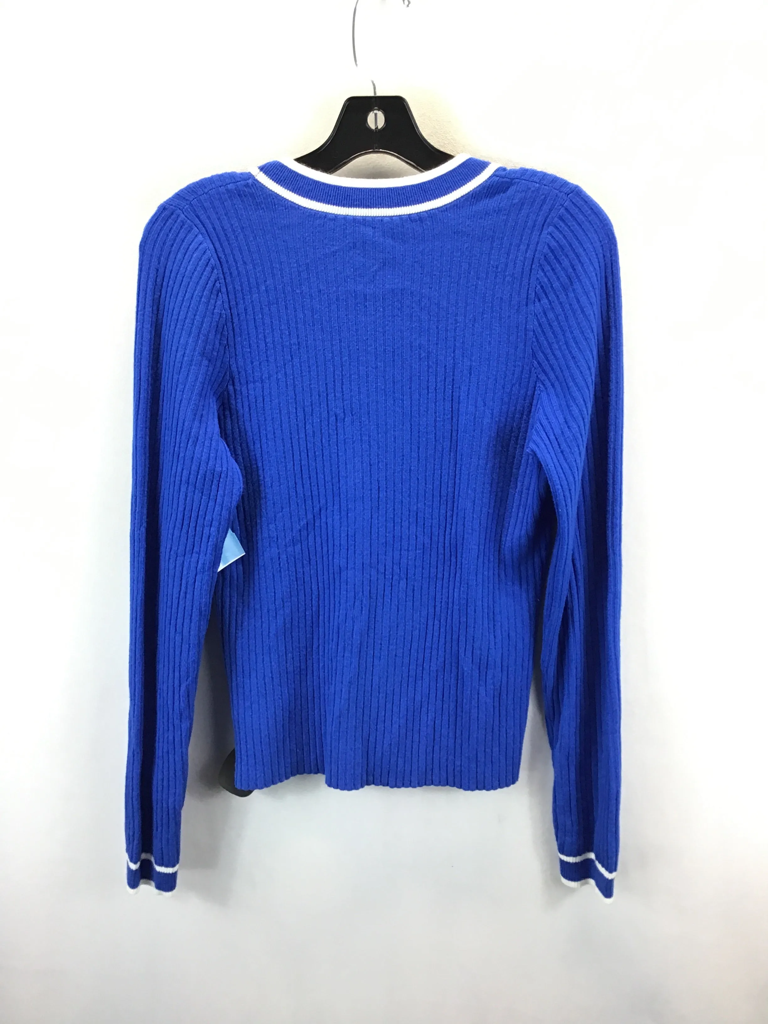 Cardigan By Express In Blue, Size: M