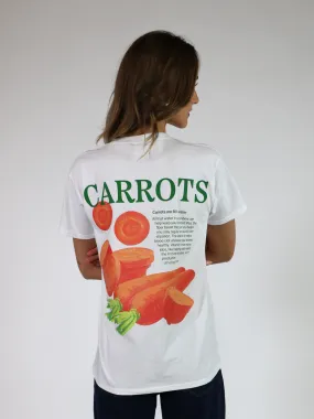 CARROTS (rygprint) T-SHIRT - HVID