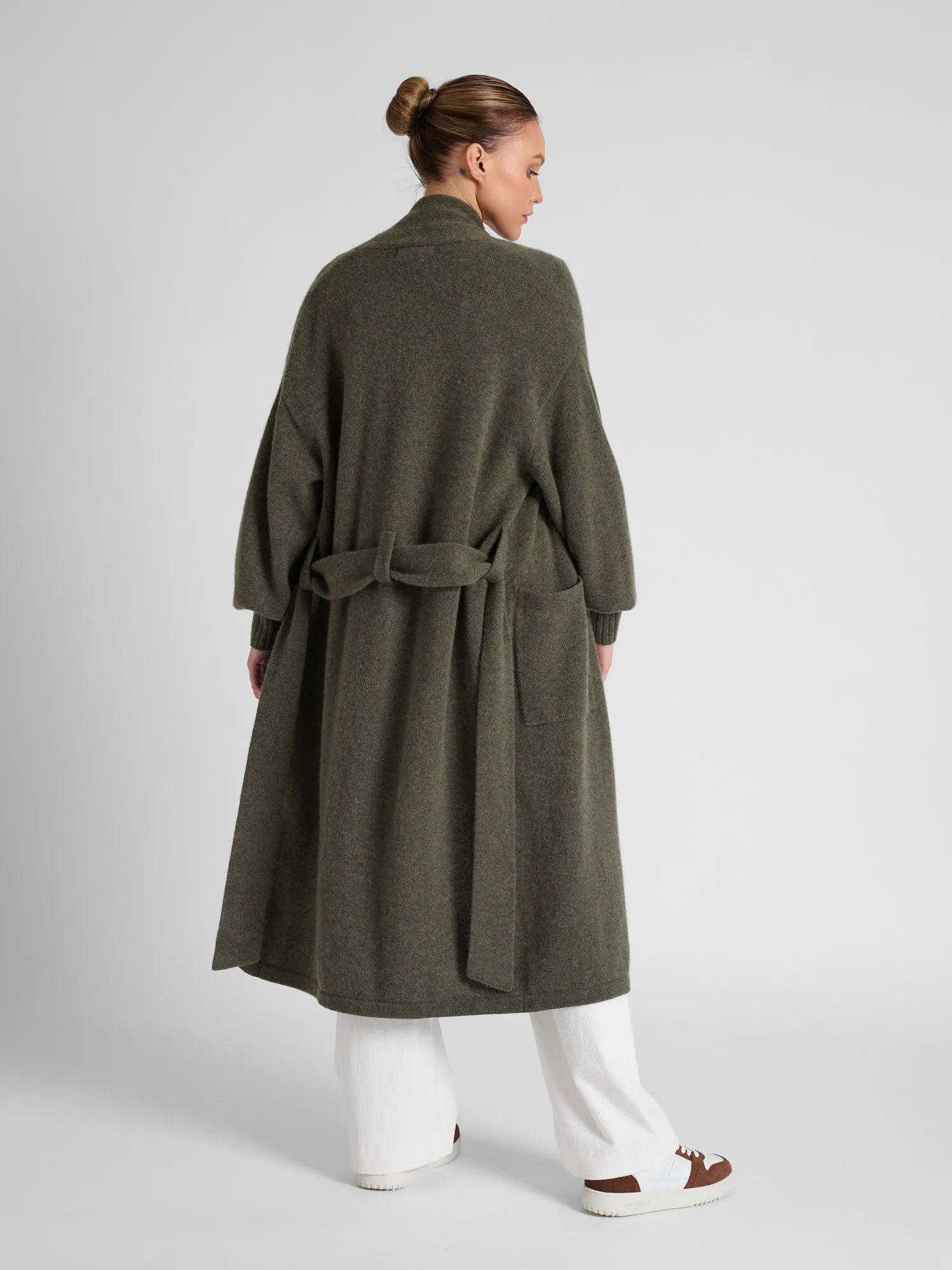 Cashmere coat "Trench" - army