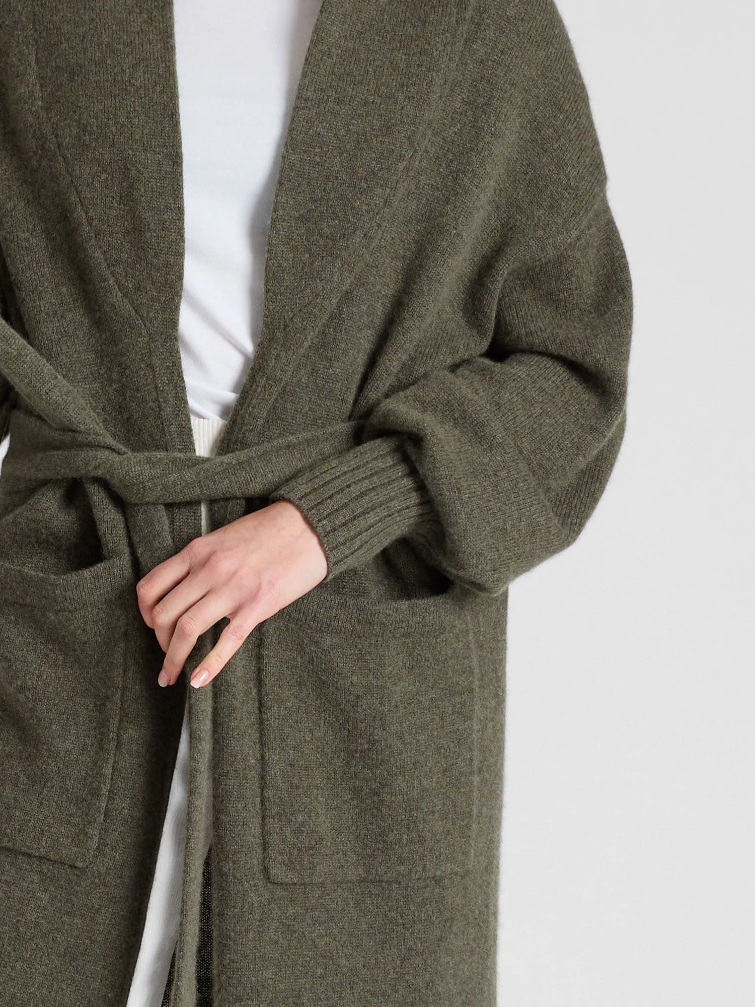 Cashmere coat "Trench" - army