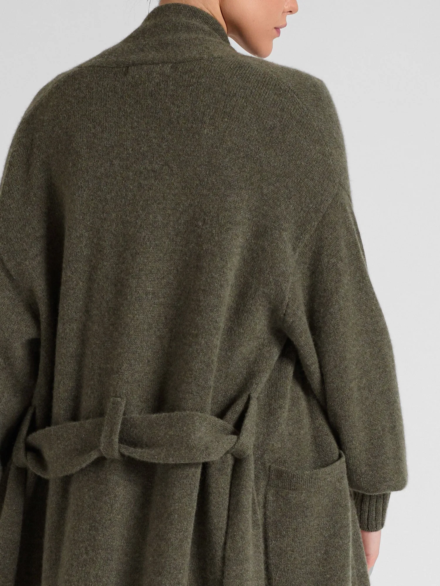 Cashmere coat "Trench" - army