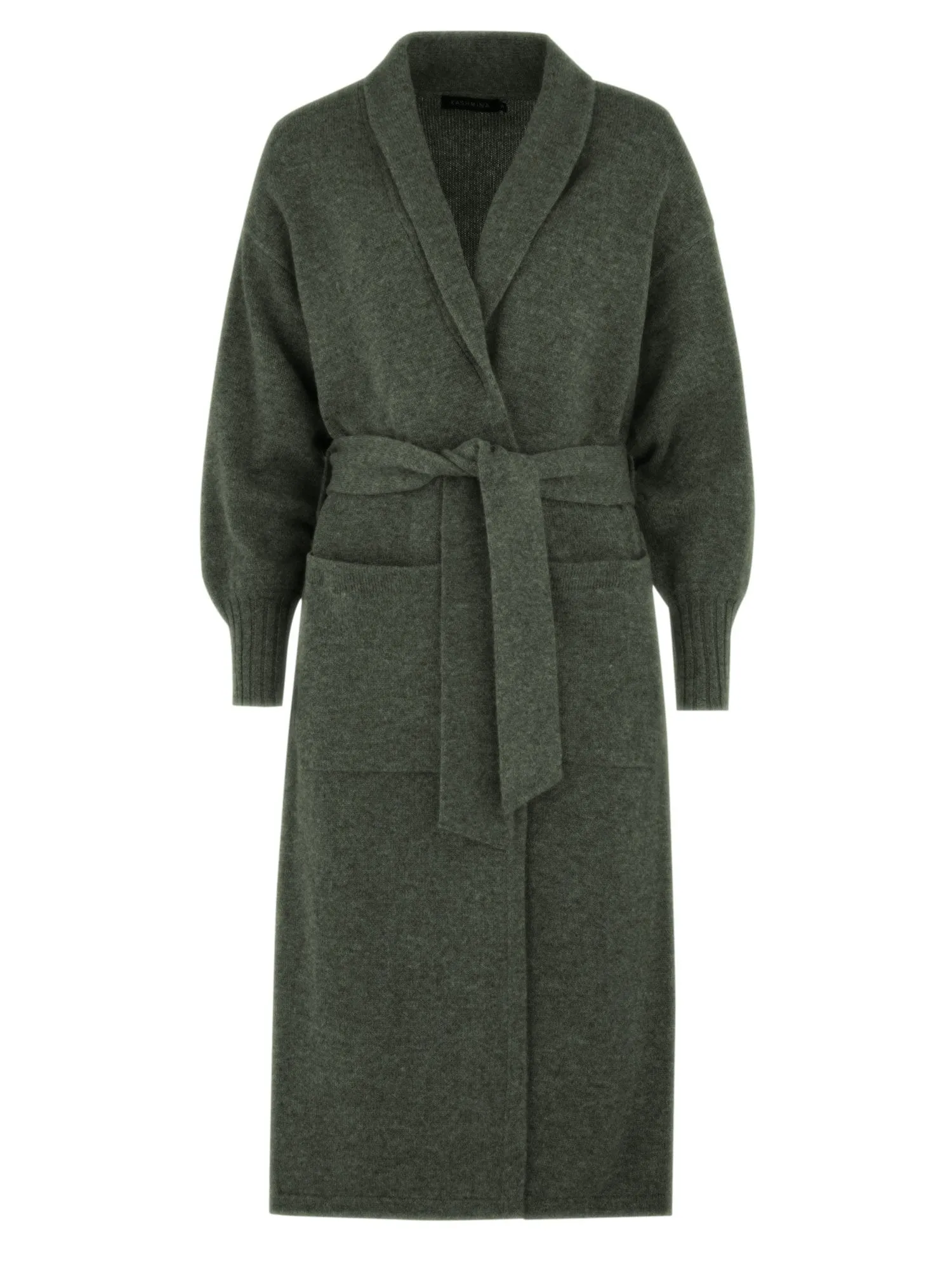 Cashmere coat "Trench" - army