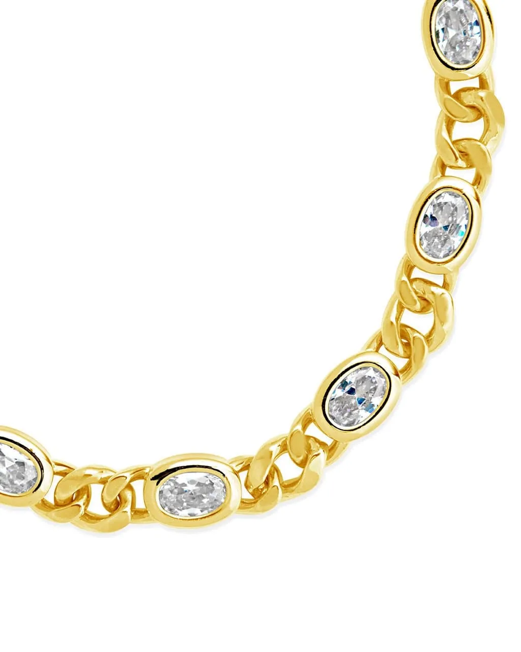 Cassie CZ Bezel Tennis Bracelet