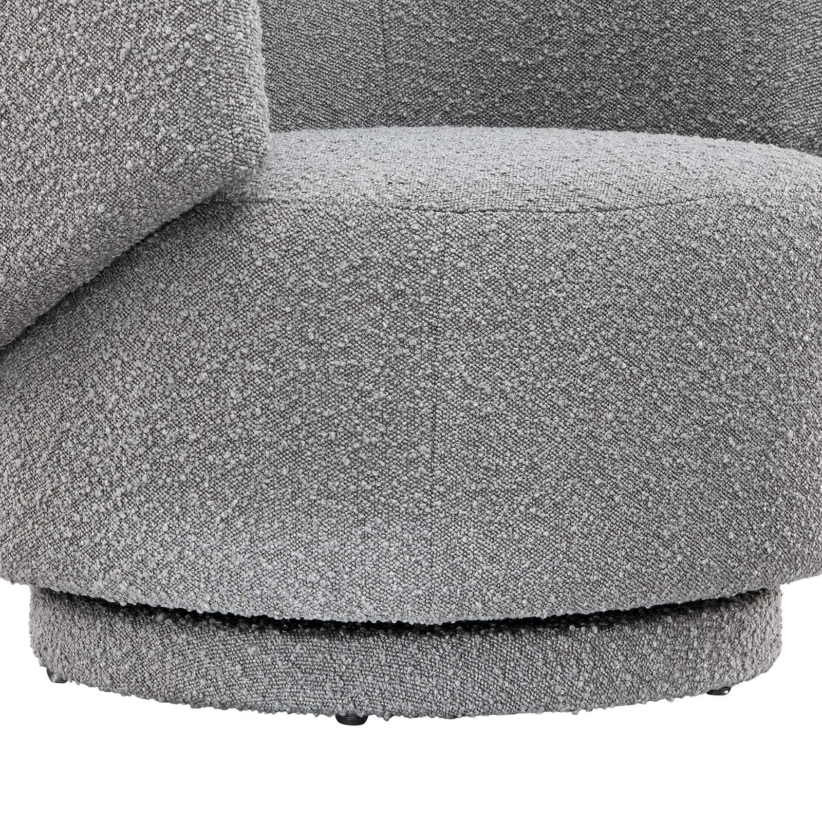 Celestia Boucle Fabric Fabric and Wood Swivel Chair by Modway