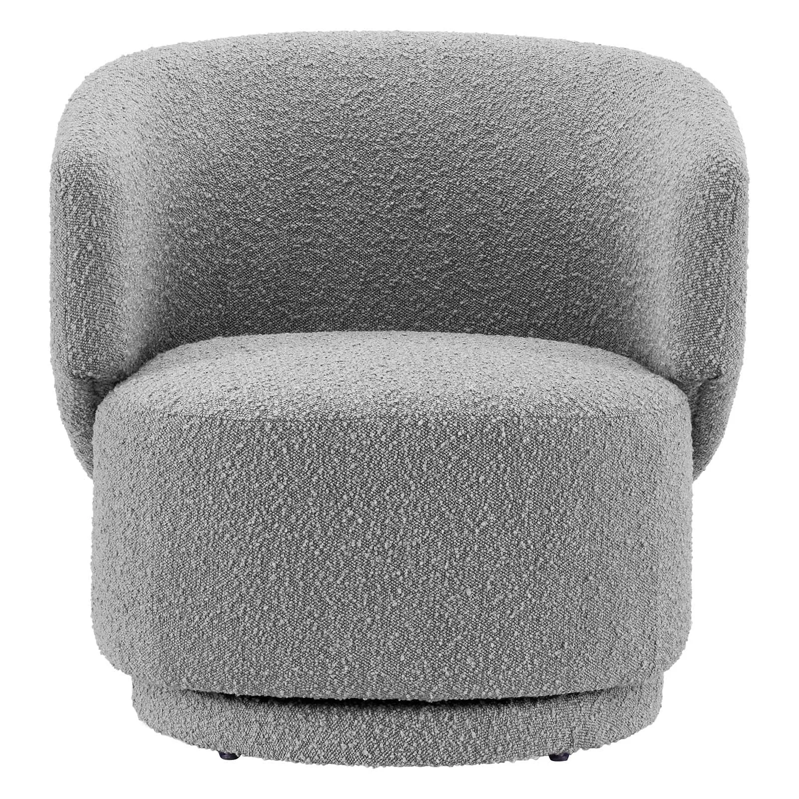 Celestia Boucle Fabric Fabric and Wood Swivel Chair by Modway