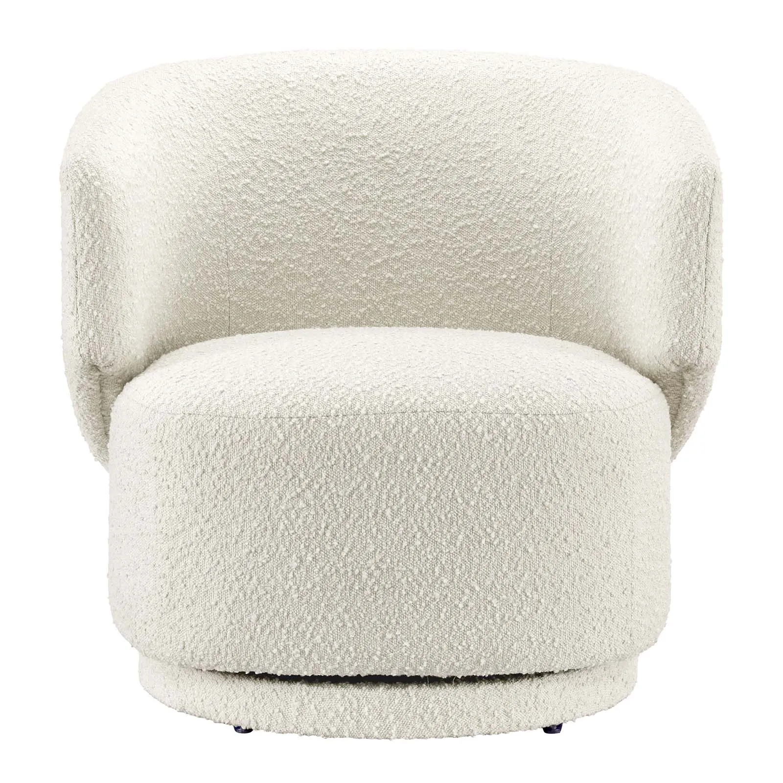 Celestia Boucle Fabric Fabric and Wood Swivel Chair by Modway