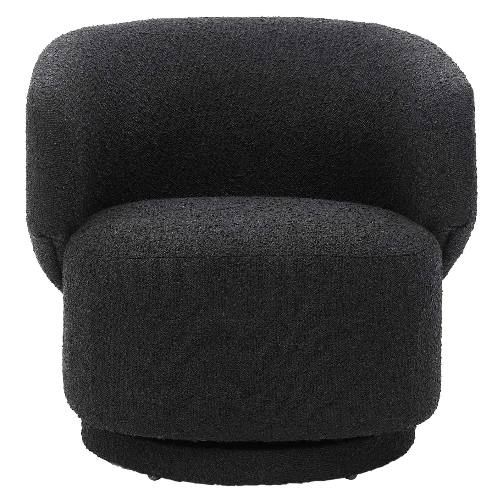 Celestia Boucle Fabric Fabric and Wood Swivel Chair by Modway