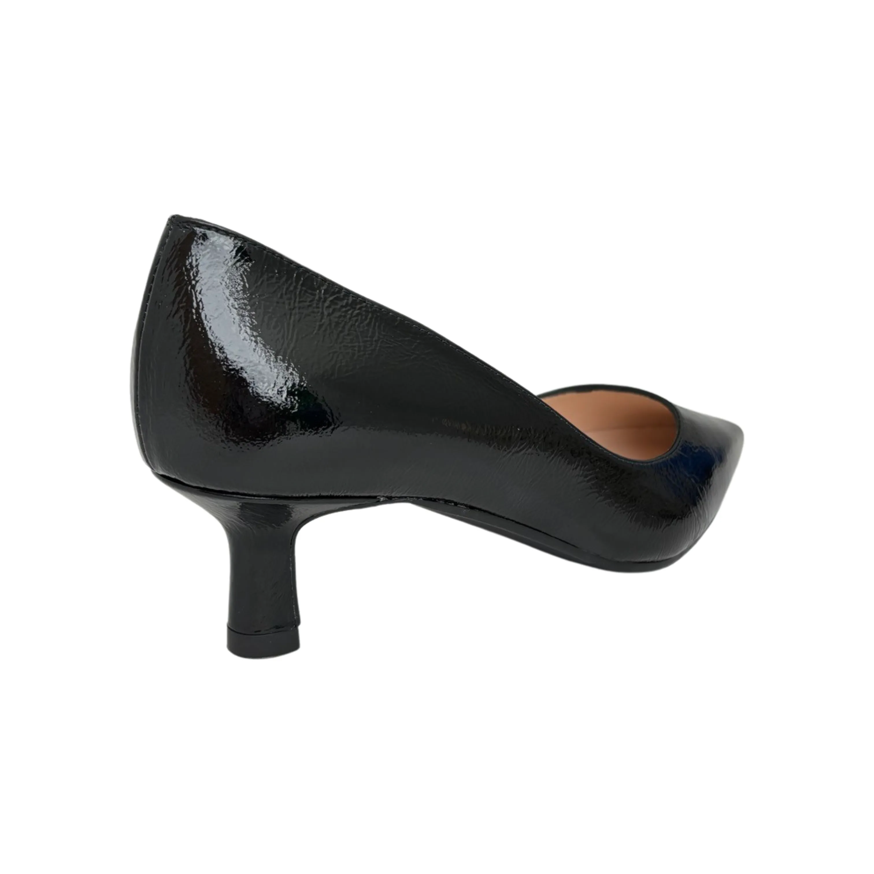 Chemia-1 Black Crinkle Patent Pump