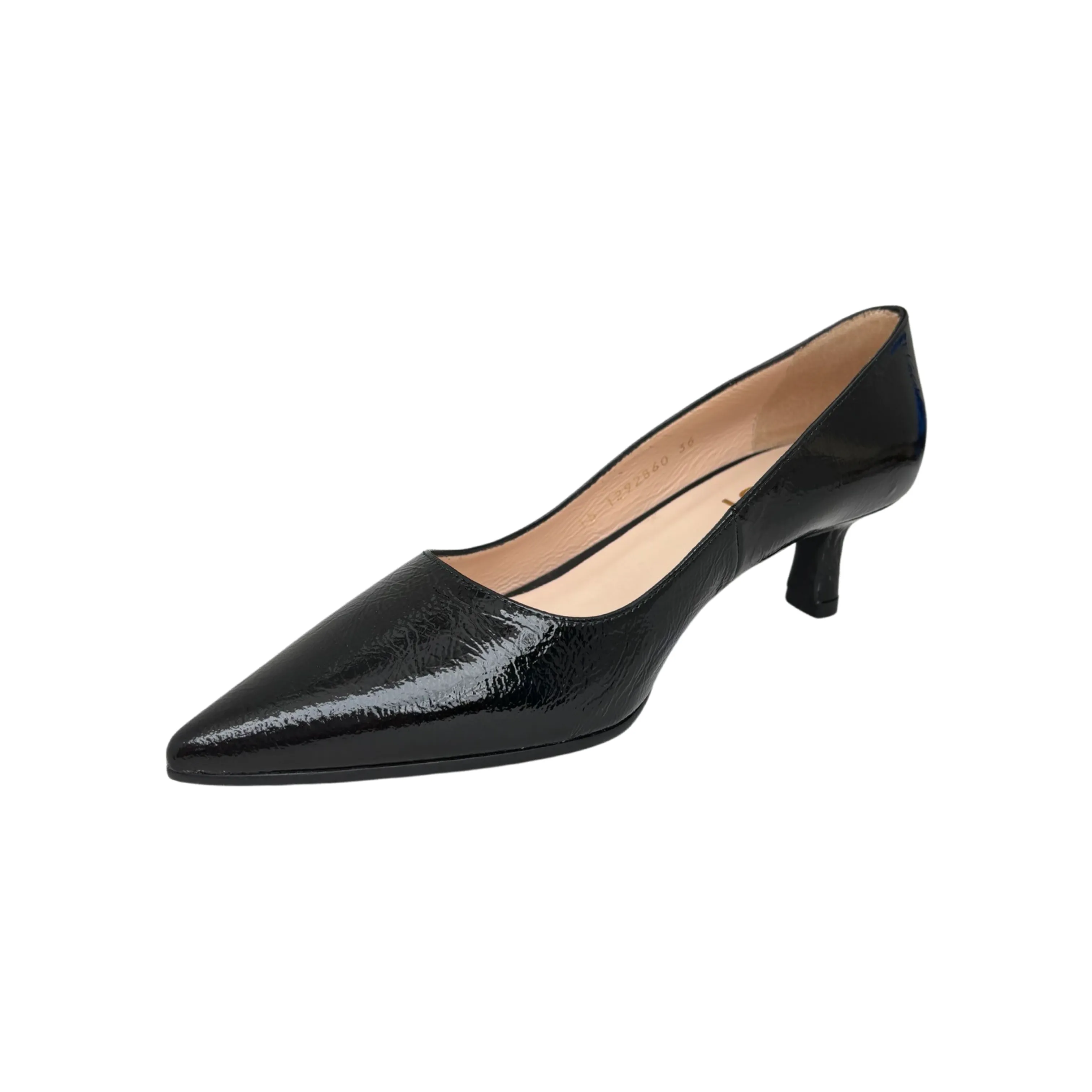 Chemia-1 Black Crinkle Patent Pump