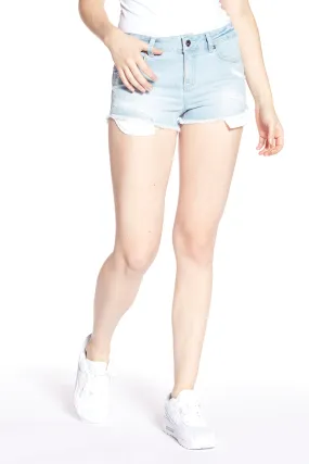 CHLOE - Ladies Short - Blue Bleach