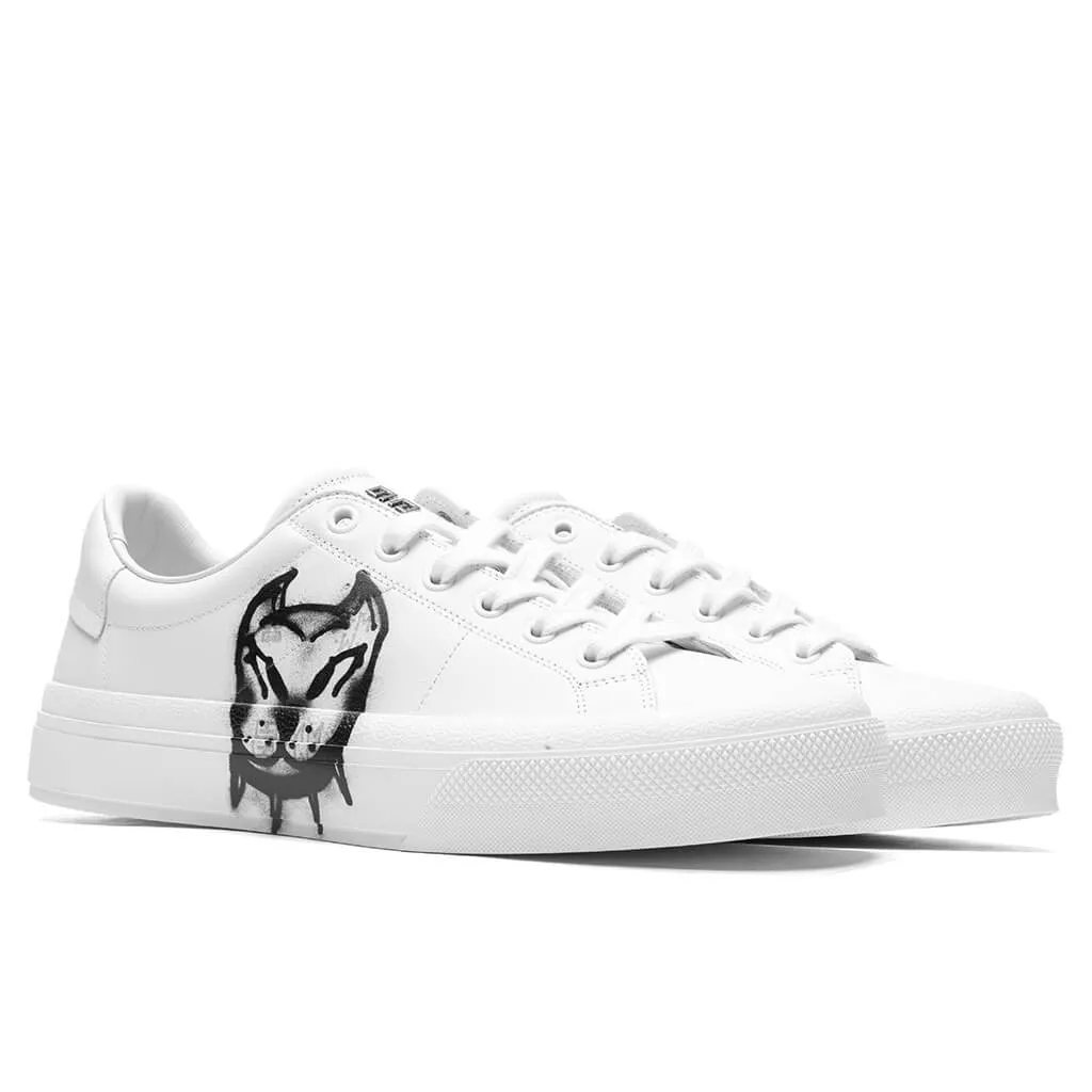 City Sport Lace Up Sneaker - White/Black