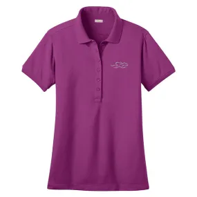 Classic Stretch Pique Polo - Berry