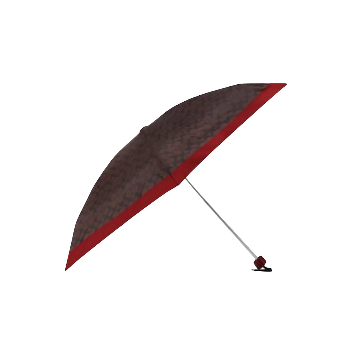 Coach Uv Protection Signature Mini Umbrella Chestnut