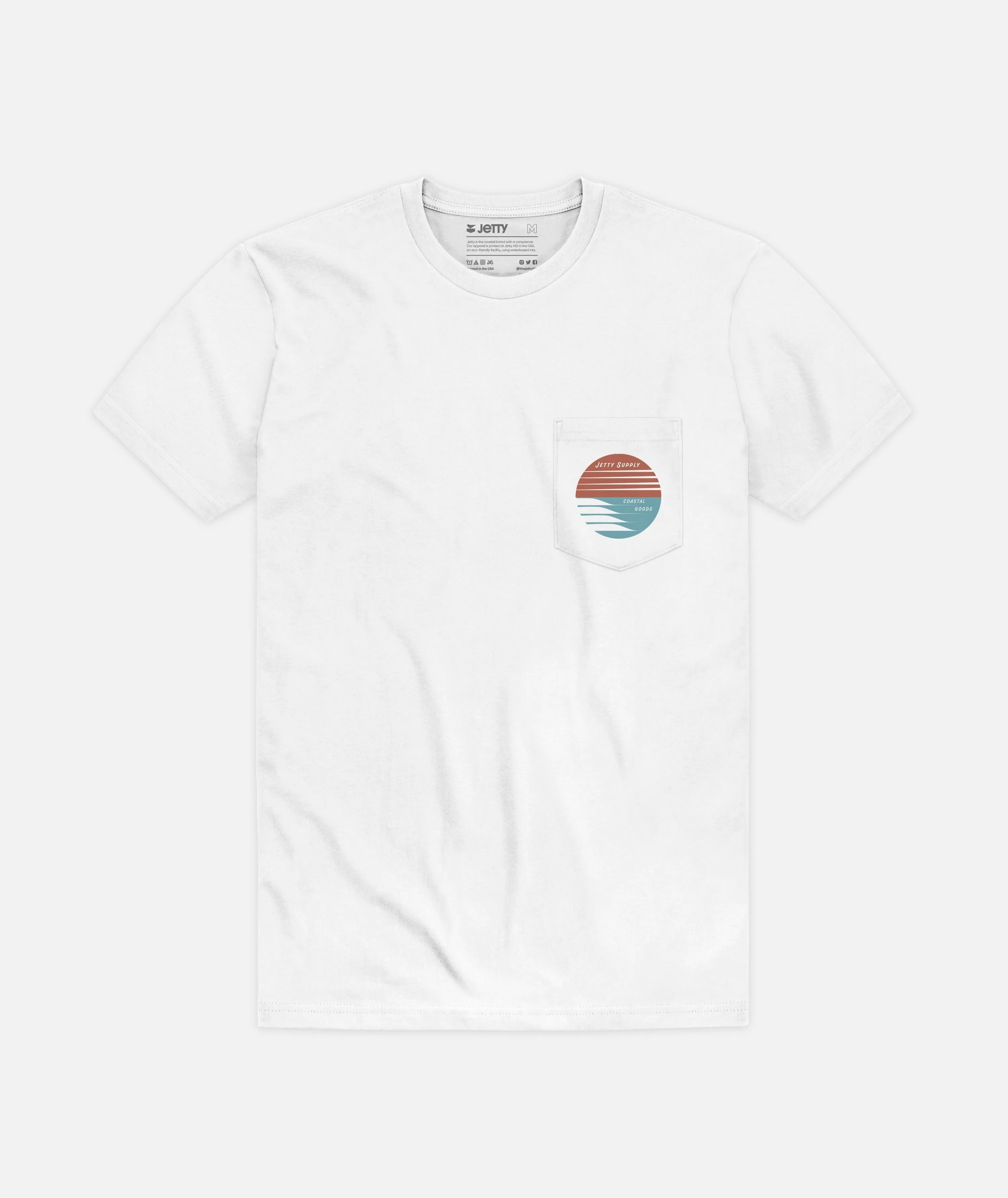 Coastline Pocket Tee - White