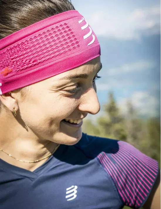 Compressport Unisex Headband On/Off - Magenta